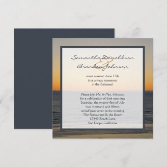 Wedding Reception Only Invitations | Zazzle