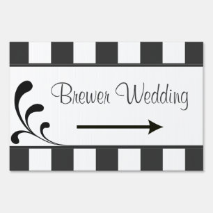 Wedding Reception Parking Direction Welcome Sign