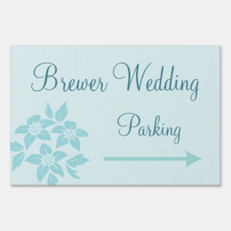 Wedding Reception Parking Direction Welcome Sign
