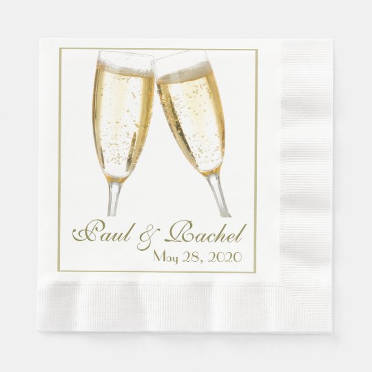 Wedding Reception Personalized Table Napkins | Zazzle