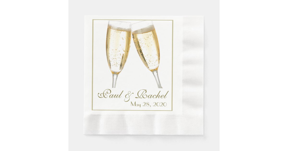 Wedding Reception Personalized Table Napkins | Zazzle