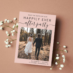 Wedding Reception Photo Blush Save The Date