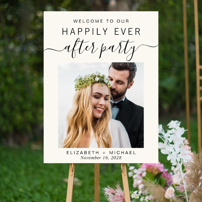 Wedding Reception Photo Cream Welcome Foam Board (Creator Uploaded)