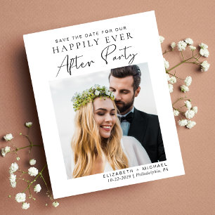 Wedding Reception Photo Save The Date