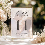 Wedding Reception Photo Table Number<br><div class="desc">Add a heartfelt touch to your reception with our Wedding Reception Photo Table Number cards. These cards elegantly showcase a favorite photo of the couple,  creating a warm,  personalized experience at each table. With a simple,  modern design,  they’re the perfect blend of style and sentiment for your wedding celebration.</div>