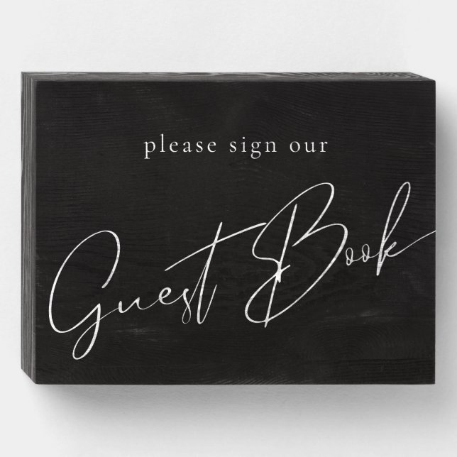 Wedding Reception Please Sign Guest Book Sign  (Front Horizontal)
