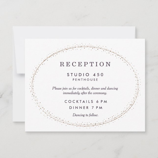 Wedding Reception *Private Label* Invitation (Front)