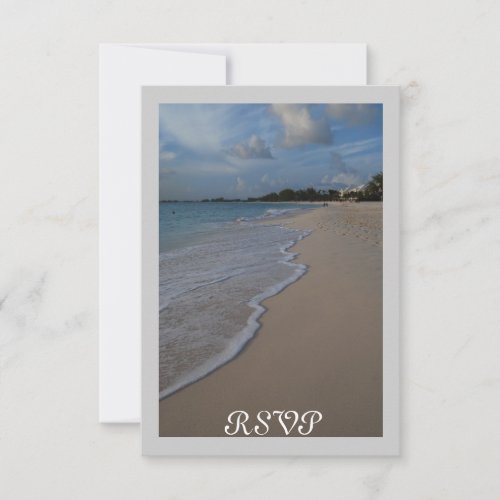 Wedding Reception RSVP fits in square invitation