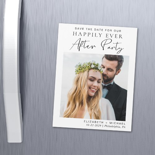 Wedding Reception Save The Date Magnetic Invitation