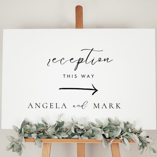 Wedding Reception Script Direction Sign Foam Board (Creator Uploaded)