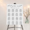 Wedding Reception Seating Chart Foam Board Sign