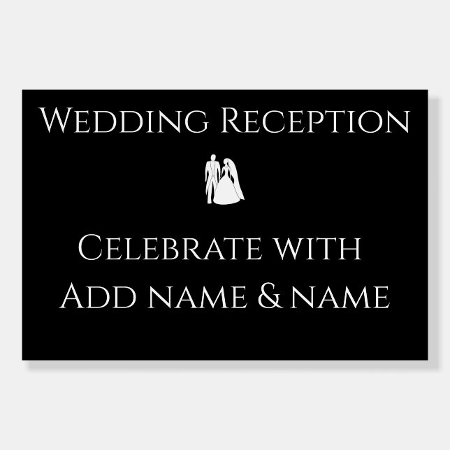 Wedding Reception Sign (Front)