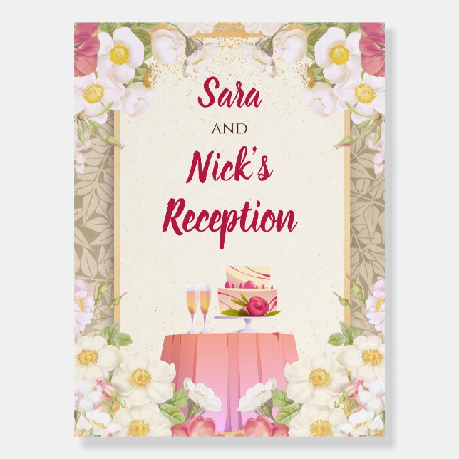 Wedding Reception sign & Reception Welcome signs (Front)