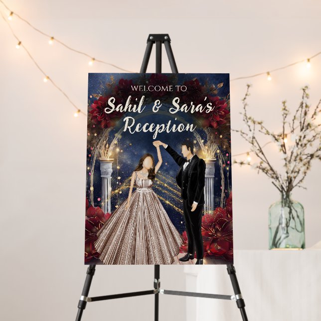 Wedding Reception signs & Indian Reception signs (In Situ (Stand))