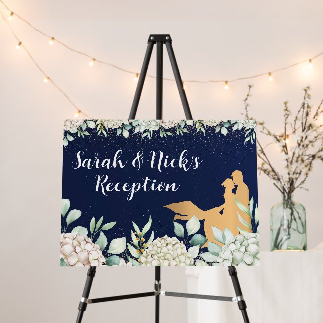 Wedding Reception welcome sign as Reception signs (In Situ (Stand))