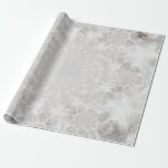 Wedding Reception White Silver Gold Simple Elegant Wrapping Paper<br><div class="desc">Wedding reception silver gray white gold craft decoupage wrapping paper roll. Elegant simple printed design gift wrap. Image copyright Marg Seregelyi Photography.</div>