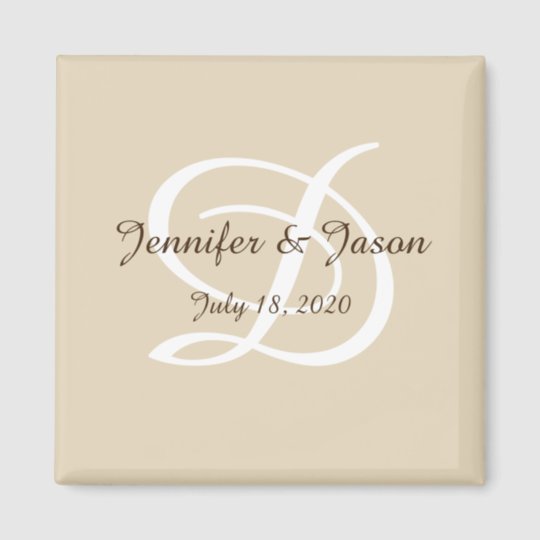 Wedding refrigerator personalized