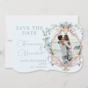 Wedding Regency Monogram Elegant Save The Date