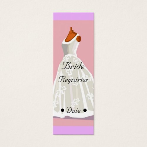 Wedding Registry Card Business Card Template