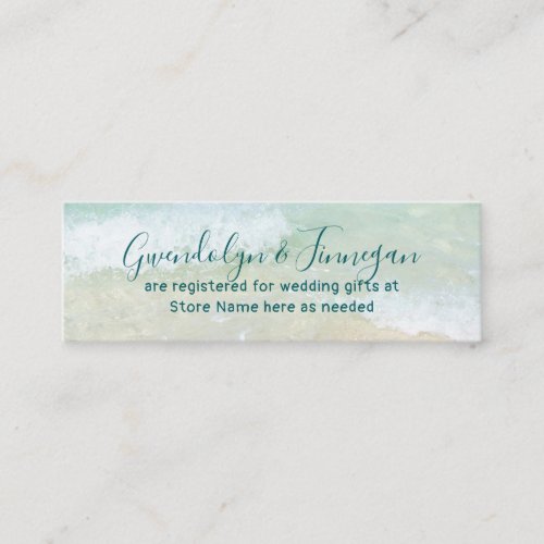 Wedding Registry Two Sand Dollars Business Card