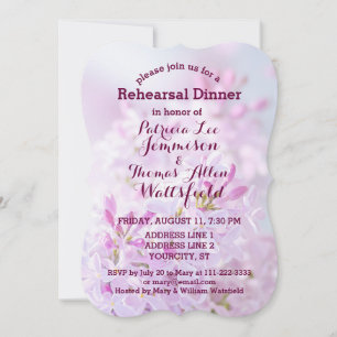 Wedding Rehearsal Dinner customizable Invitation