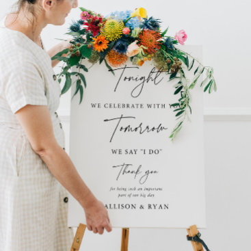 Wedding Rehearsal Dinner Decorations Sign