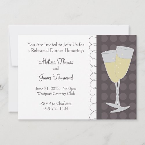 Wedding Rehearsal Dinner Invitation