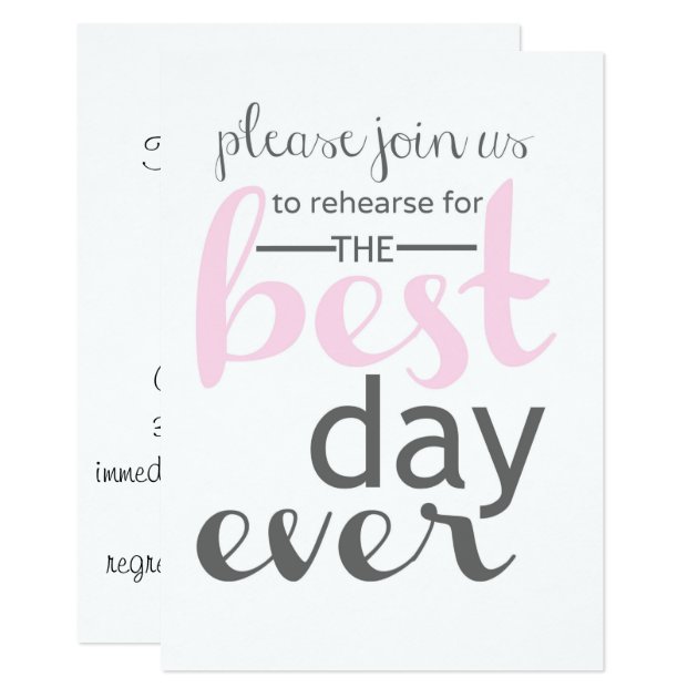 Wedding Rehearsal Dinner Invitation