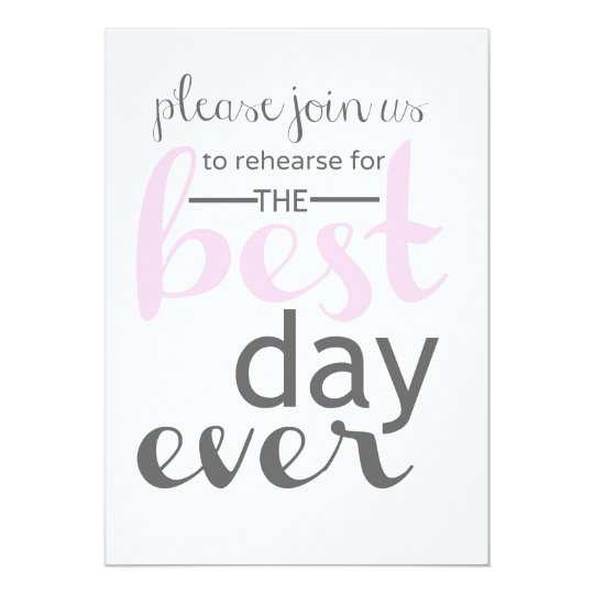 Wedding Rehearsal Dinner Invitation Zazzle