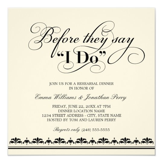 Wedding Rehearsal Invitations 3