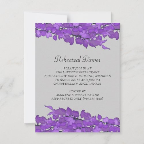 Wedding Rehearsal Dinner Invitations