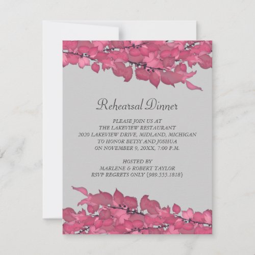 Wedding Rehearsal Dinner Invitations