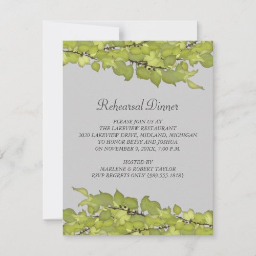Wedding Rehearsal Dinner Invitations