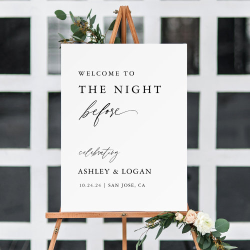 Wedding Rehearsal Dinner Large Welcome Sign
