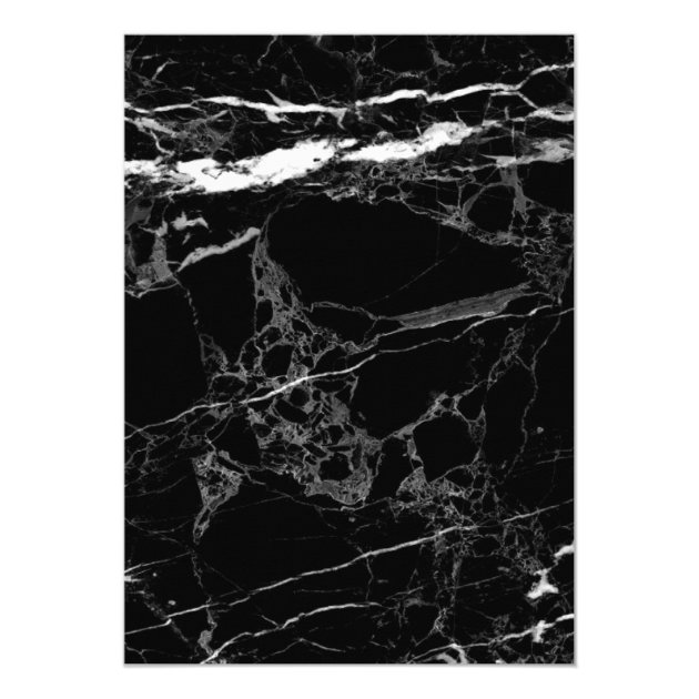 Wedding Rehearsal Dinner Modern Black White Marble Invitation