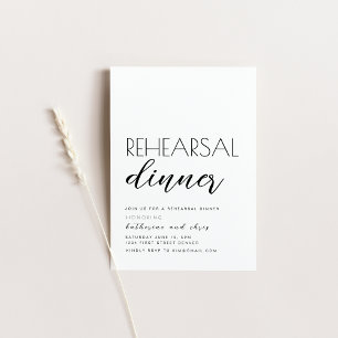 Wedding Rehearsal Dinner Party Invitation
