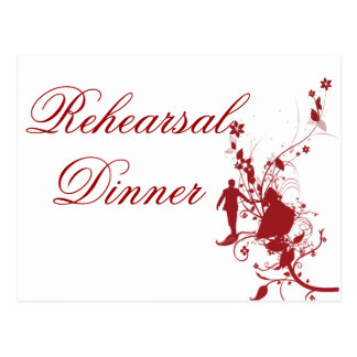 Wedding Rehearsal Dinner Postcards Zazzle Wedding Rehearsal Dinner Red And White Postcard
