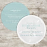 Wedding Rehearsal Dinner Turquoise Sand Dollar Invitation