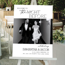 Wedding Rehearsal Dinner Welcome Sign, Editable