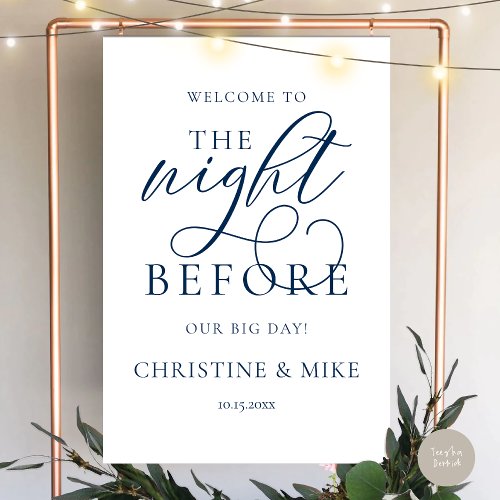 Wedding Rehearsal Dinner Welcome, The Night Before