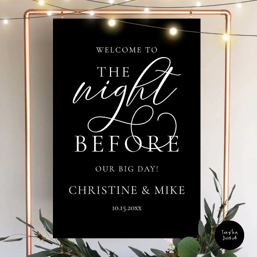 Wedding Rehearsal Dinner Welcome, The Night Before