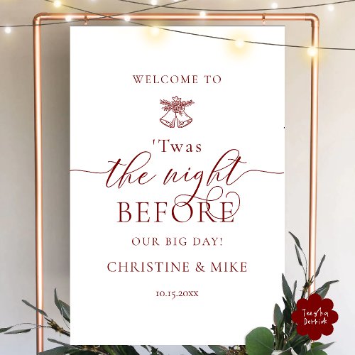 Wedding Rehearsal Dinner Welcome, Twas Classy