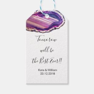 Wedding Rehearsal favor Dinner tags