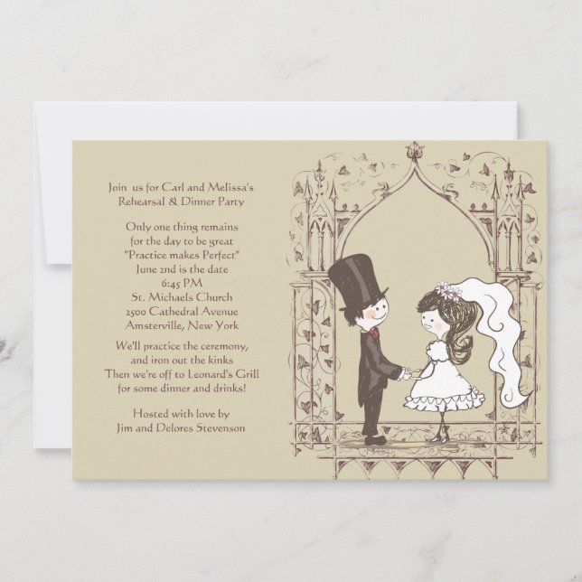 Wedding Rehearsal Invitation (Front)