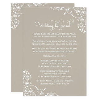 Taupe Wedding Invitations Announcements Zazzle Festively Chic Beach Wedding Invitation
