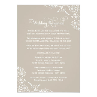 Taupe Wedding Invitations Announcements Zazzle Grand Lace Wedding Invitations