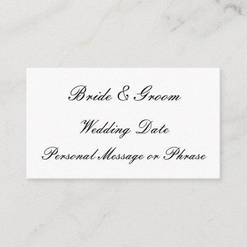 Wedding Reminder Insert for Invitations or Favors Wedding Reminder Insert for Invitations or Favors