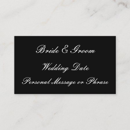 Wedding Reminder Insert For Invitations Or Favors