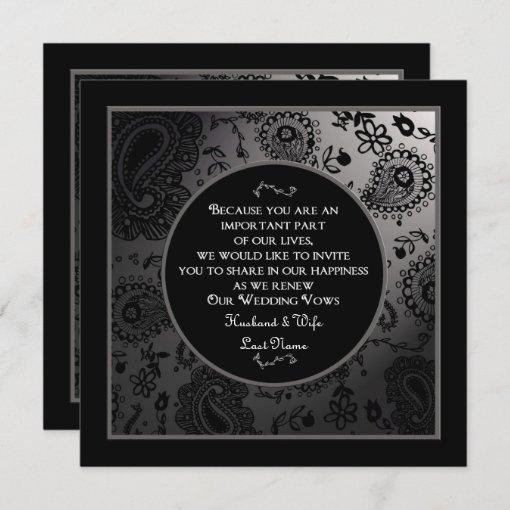 Wedding Renewal Invitations 