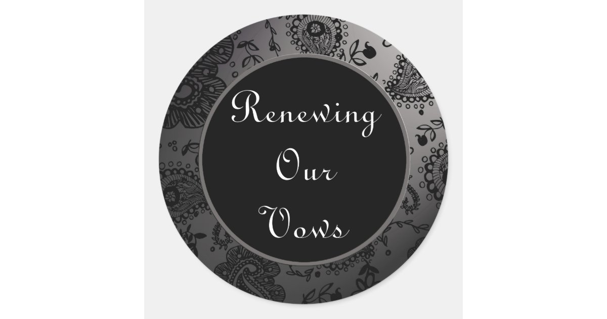 Wedding Renewal Stickers Zazzle
